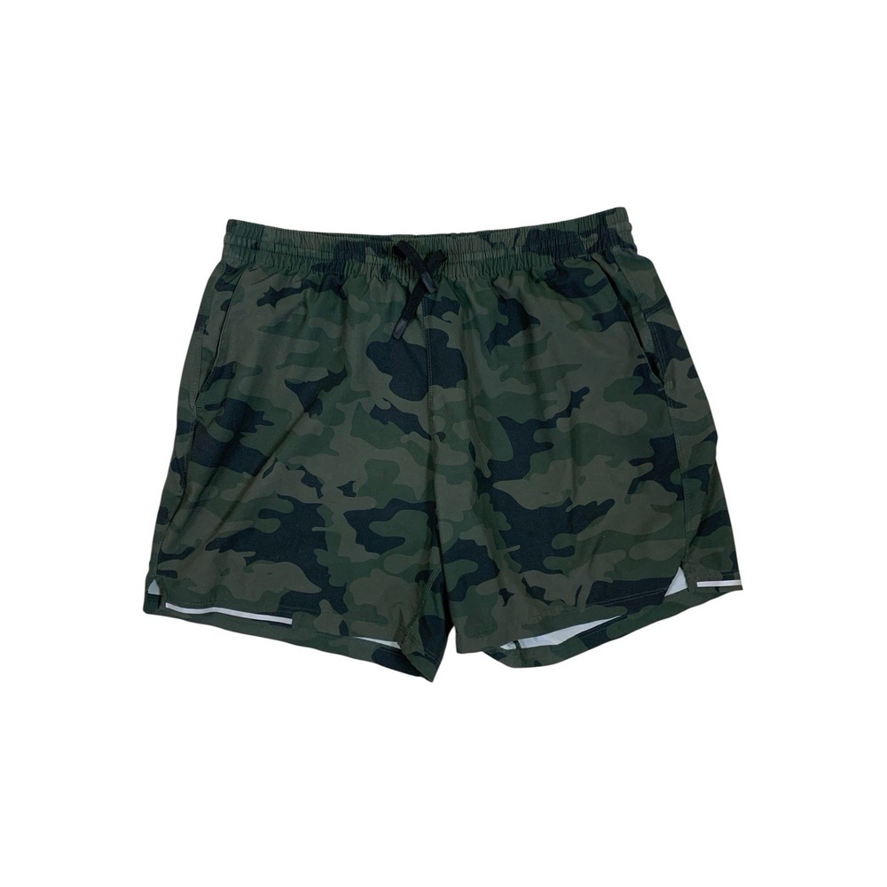 Bearbottom Green Camo Athletic Running Gym Shorts Large 55